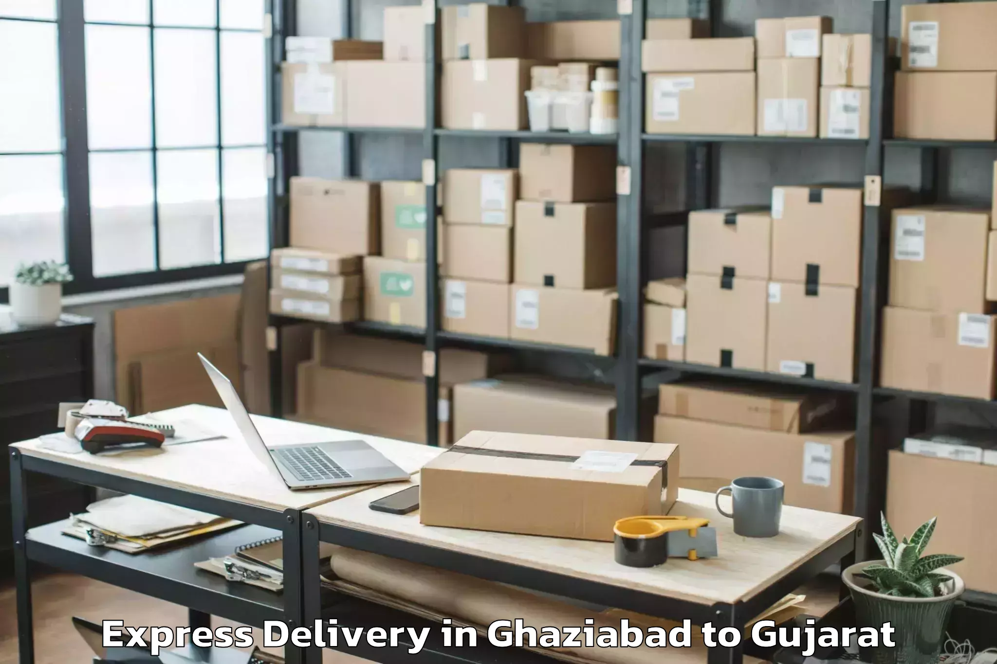 Book Ghaziabad to Valia Express Delivery